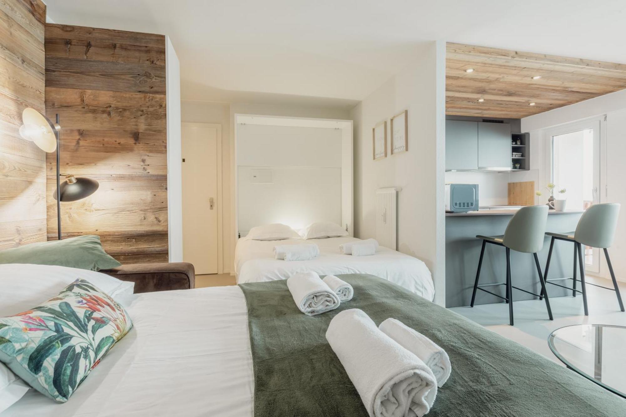Magnifique Appartement Proche Du Centre Crans-Montana Buitenkant foto
